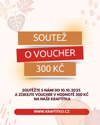 🎉 SOUTĚŽ O KRAFTÍTKOVÝ VOUCHER 🎉 Milí fanoušci a kreativci! 🎨 Rádi byste získali voucher v hodnotě 300 Kč na nákup v našem...