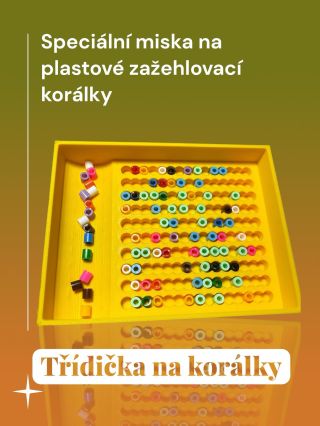 Milující vaše děti zažehlovací korálky? Máme pro ně Třídičku! Korálky se hezky seřadí v misce a snadno se nabírají na...